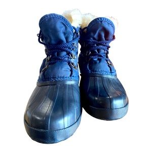 Eddie Bauer Sorel Lined Waterproof Insulated Duck Boots Women’s SIZE 7 Black Y5